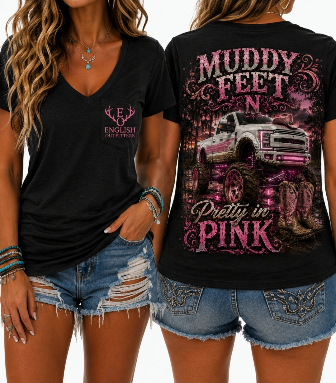 Muddy Feet N Pretty in Pink